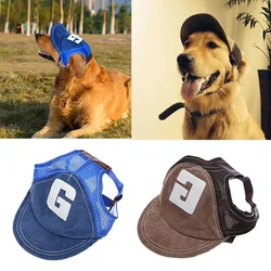 Outdoor Sports Hat with Ear Holes Pet Hat for Small Large Dogs Dog Accessories Adjustable Sunscreen Dog Hat Baseball Cap