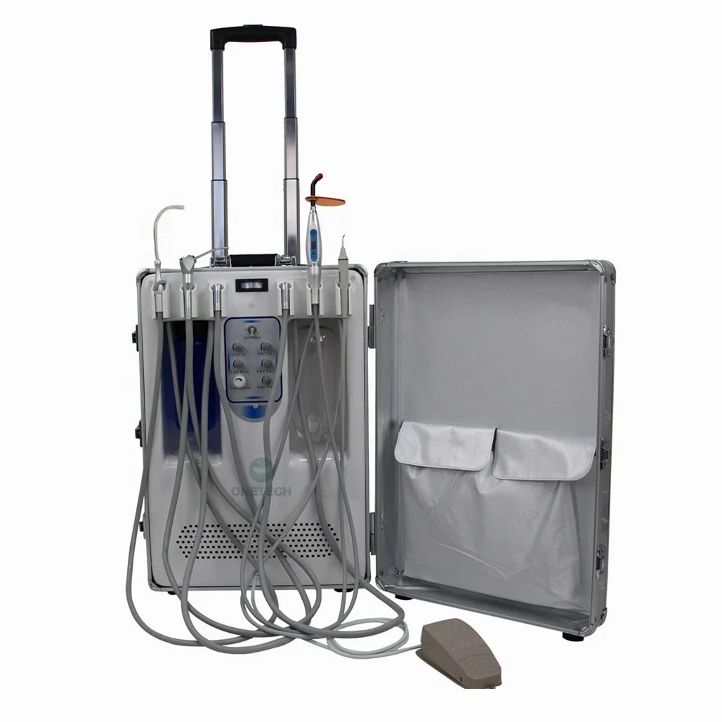 

D20 Portable Mobile de-tal Unit Cart de-tal Turbine Unit With Air Compressor For Clinic and Hospital