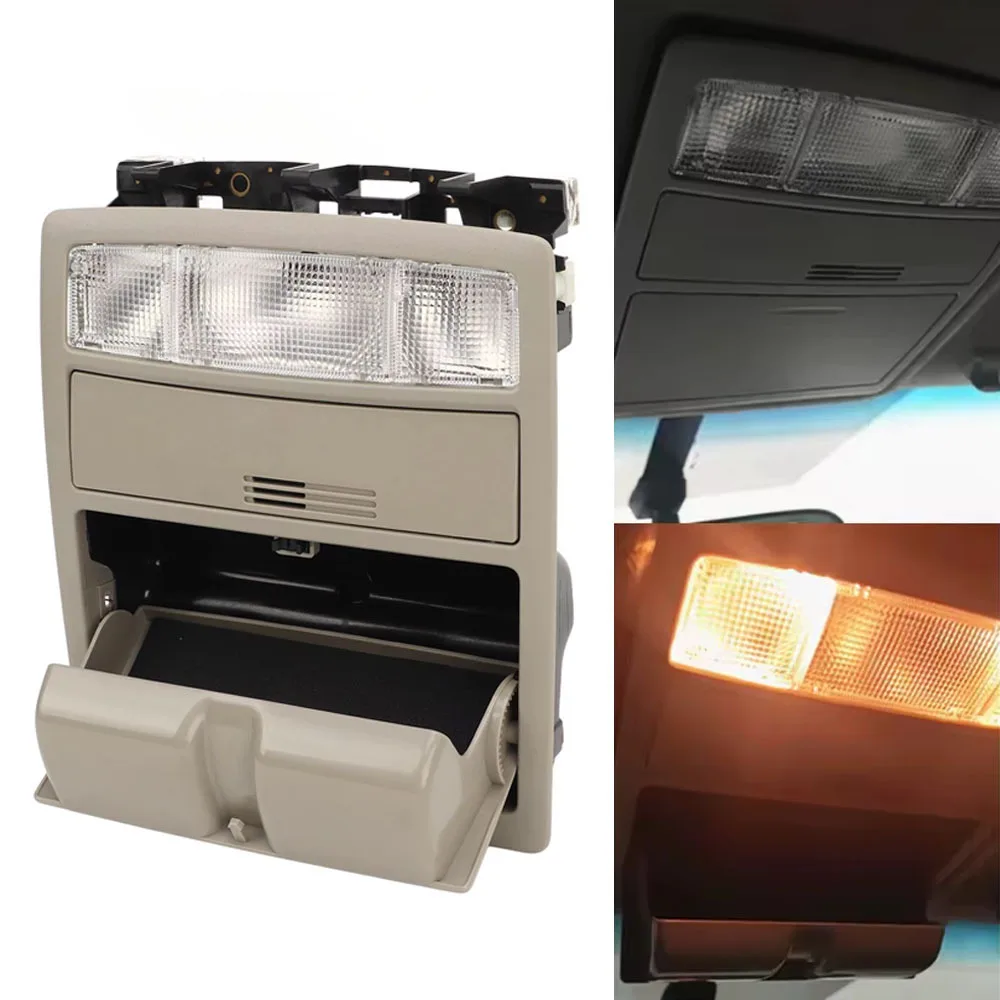 Roof Console Light and Glasses Holder for Toyota For Camry 2007 to 2011 Compatible with Part Numbers 63650-33271 63650-33220