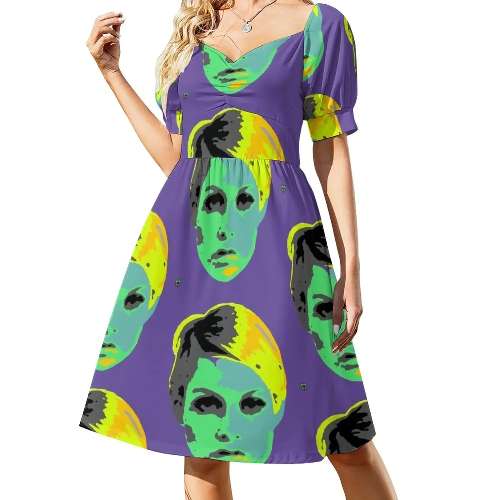 

POP ART 1960S Sleeveless Dress Women's long dress elegant party dresses for women 2025 Dress