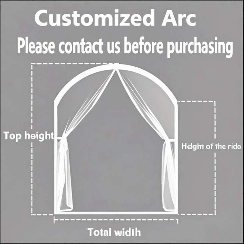 Arched Magnetic Screen Door, Hands Free Self Sealing Mosquito Net, Pet Friendly Arc Screen Curtain for Front Entry Door, Custom