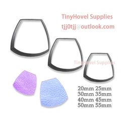 Round Trapezoid Shape Steel Rule Die Cut, Steel Cutting Mold for Leather, Steel Punch -Cutter for Leather Crafts, 20mm-100mm