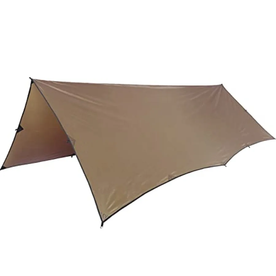 

Bulwark Camping Tarp 100% Waterproof Bushcraft Shelter Lightweight Hammock Rain Fly Portable Anti UV Large 12.8ft x 9.5ft
