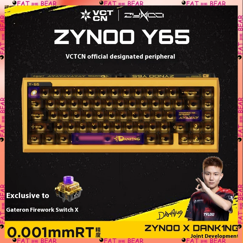 

ZYNOOY65 S1Mon Проводная клавиатура с магнитной осью для ПК Игровая алюминиевый сплав Индивидуальная флагманская клавиатура для киберспорта с ЧПУ