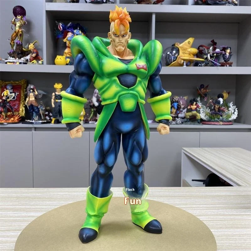 

42cm Anime Dragon Ball Lchiban Action Figure ANDROID #16 Statue PVC Movable Collection Doll Super Saiyan Gk Figurine Model Toys