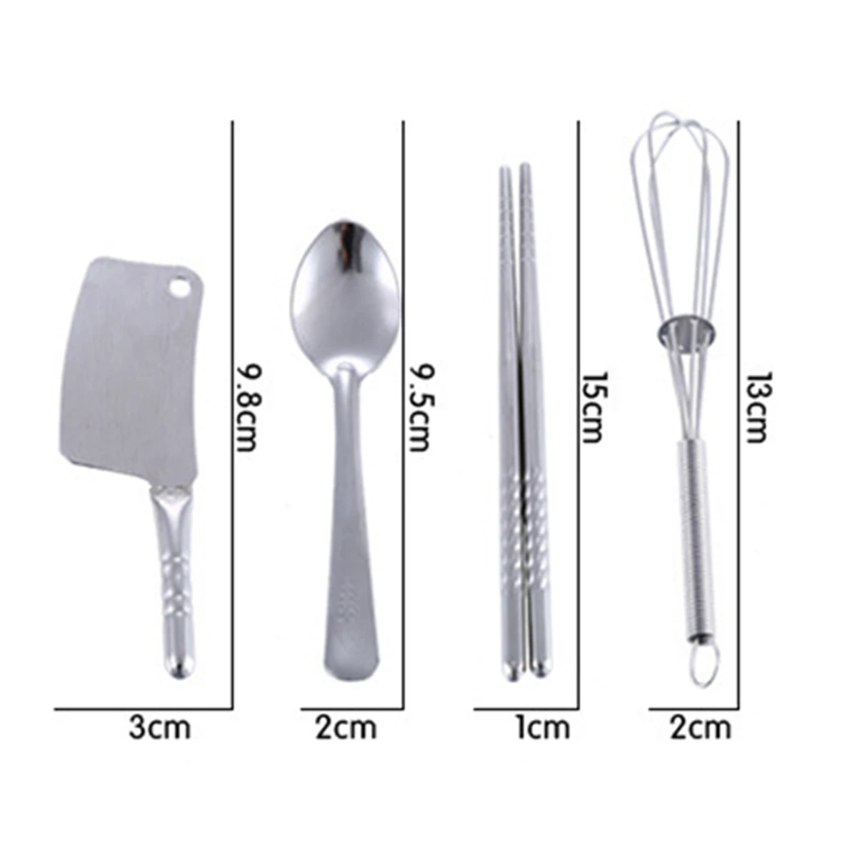 25 szt. Zabawek dla dzieci - Garnki i patelnie - Zestaw do zabawy w kuchnię, mini naczynia kuchenne ze stali nierdzewnej, zabawki edukacyjne