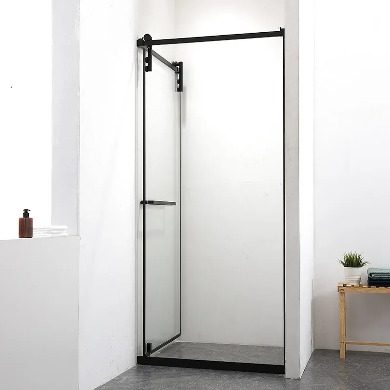 Shower room screen partition Shower room glass door extremely narrow bathroom cross-border wet and dry