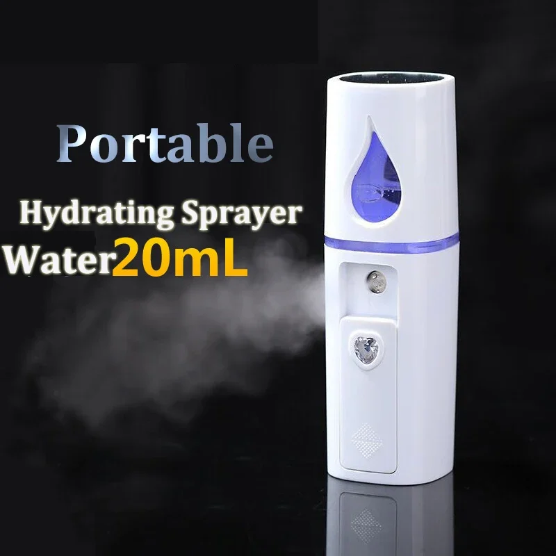 1pcs Portable Hydrating Sprayer Spray Apparatus Humidifier Rechargeable Nano Spray Hydrating Apparatus Cold Spray Apparatus