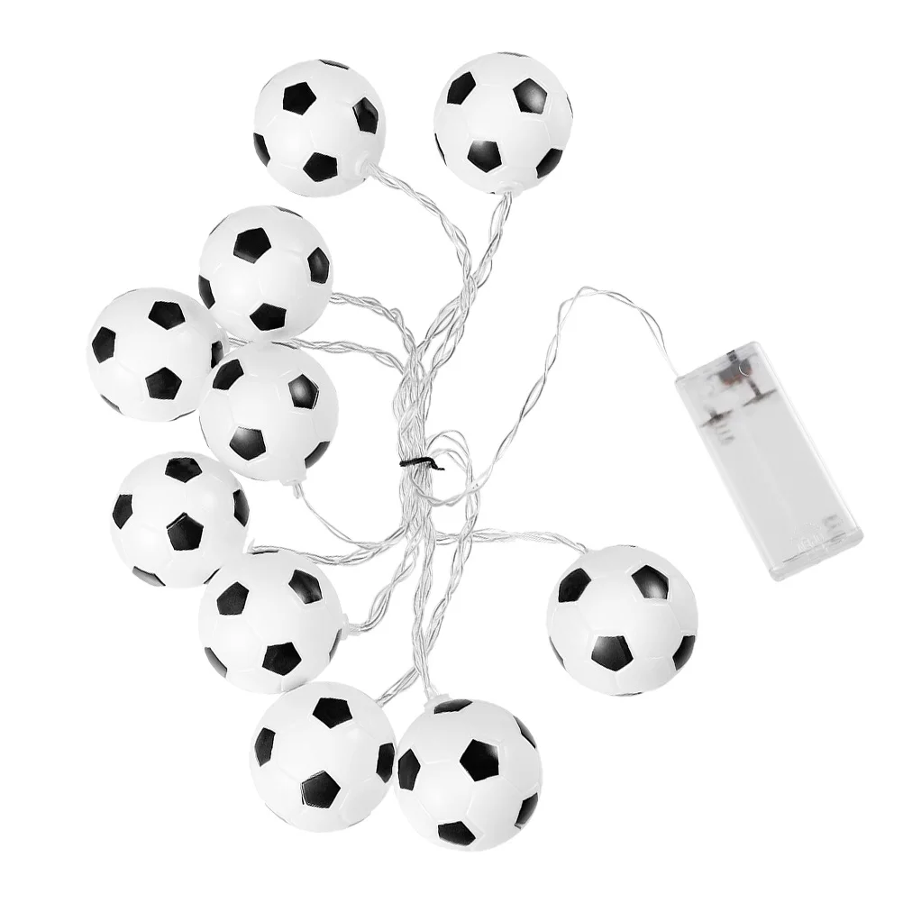 10 Lampu LED Bentuk Bola Sepak Tanpa Lampu Hias untuk Rumah, Teras, Taman, Halaman, Lampu LED Dekoratif untuk Pesta