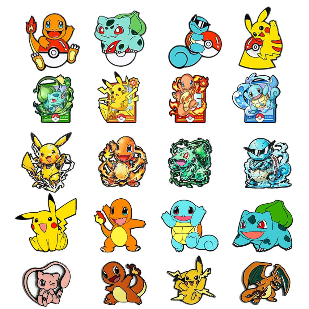 20/22-teiliges Kawaii Japanisches Anime-Monster-Emaille-Pin-Set, Bunte Cartoon-Tier-Anstecknadeln, Sammlerstücke für Fans – Detail 1