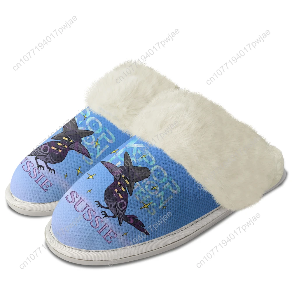 KPop شيطان الصيادين سوسي نعال قماش الدفء أحذية رجل إمرأة المنزل القطن غرفة نوم خفيفة الوزن شبشب دافئ أحذية مخصصة