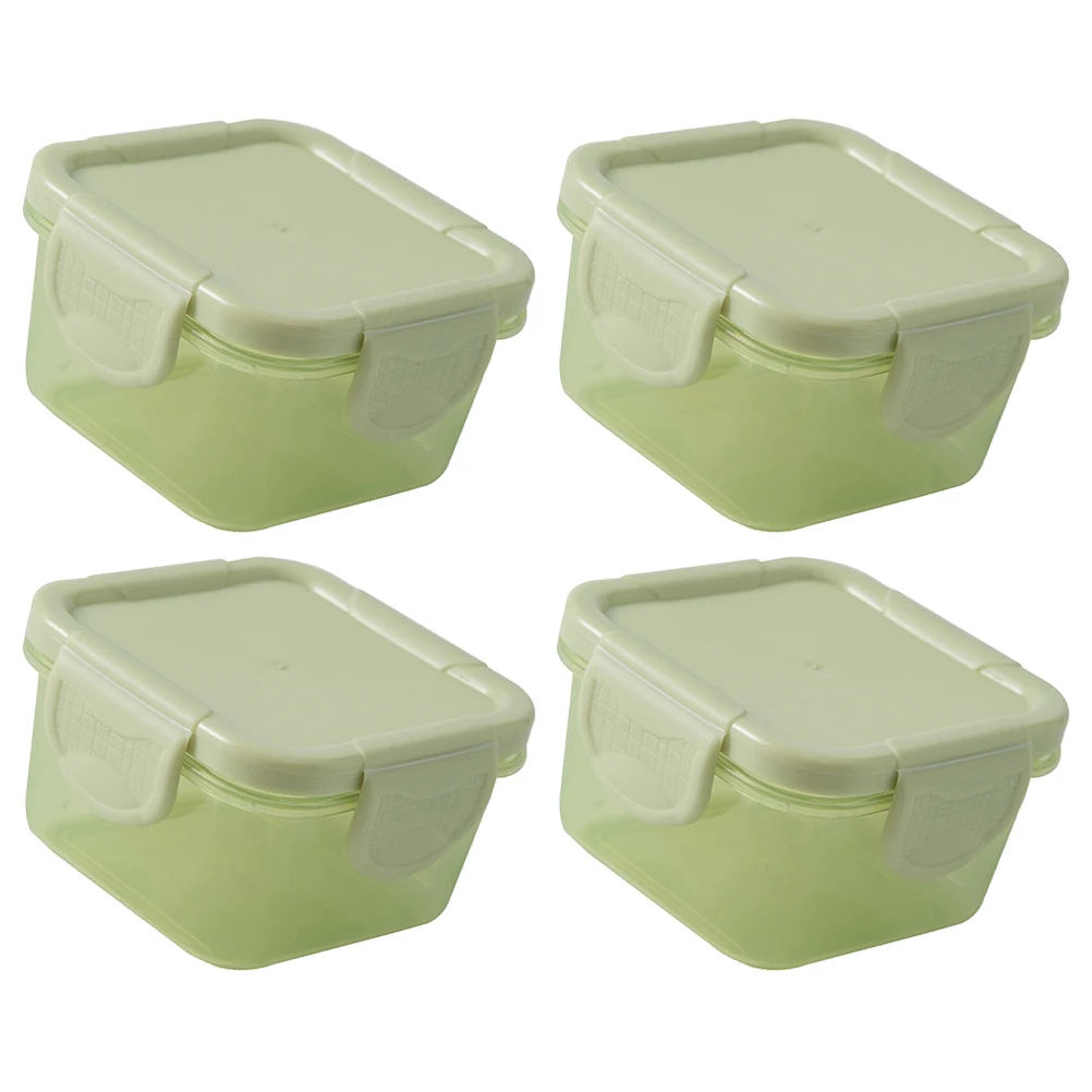 

4pcs Food Containers Mini Sealed Boxes Vegetable Box for Fridge Dust-proof Fruit Storage Containers For Fridge Keep Fresh