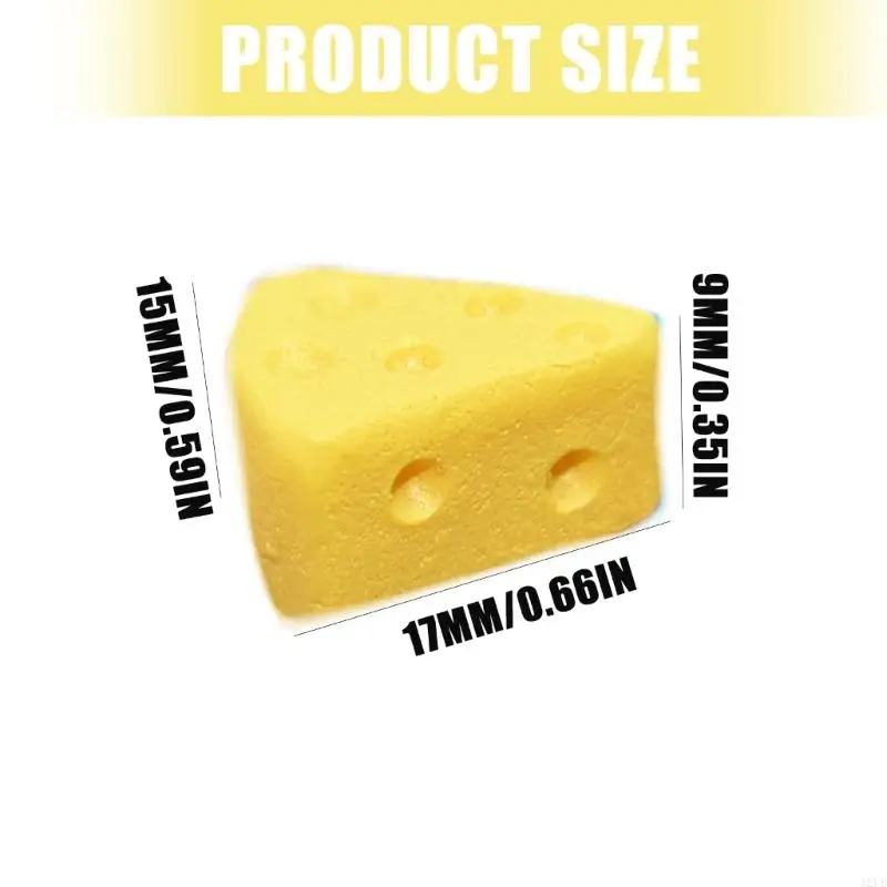 Realistyczny miniaturowy trójkątny sernik zagraj w jedzenie figurka zabawkowy Model z żywicy dla akcesoria do domu dla lalek ról