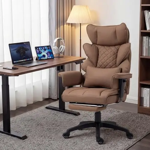 Big and Tall Office Chair with Pocket Spring Cushion,High Back Computer Gaming Chairs with Adjustable