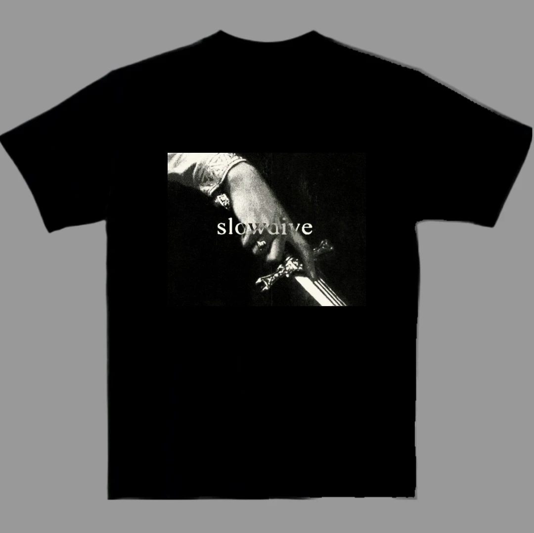 Camiseta Casual de Verano con Diseño Artístico de la Música de los 90s del Grupo de Rock Británico Slowlive New Wave, Marca de Lujo para Hombre y Mujer, Top 2026