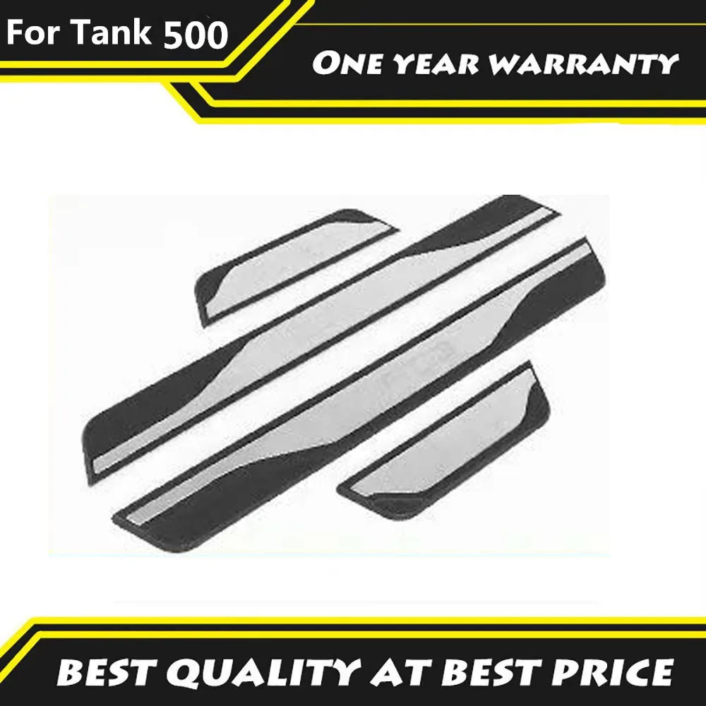 

Подходит для Tank 500HI4-T 2024 2025, дверная пороговая полоса, специальная модификация, педаль приветствия, дверь из нержавеющей стали, задняя защита