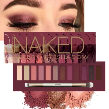 12 Colors Eyeshadow Palette Long Lasting Easy Makeup Brown Eyeshadow Palette Pink…