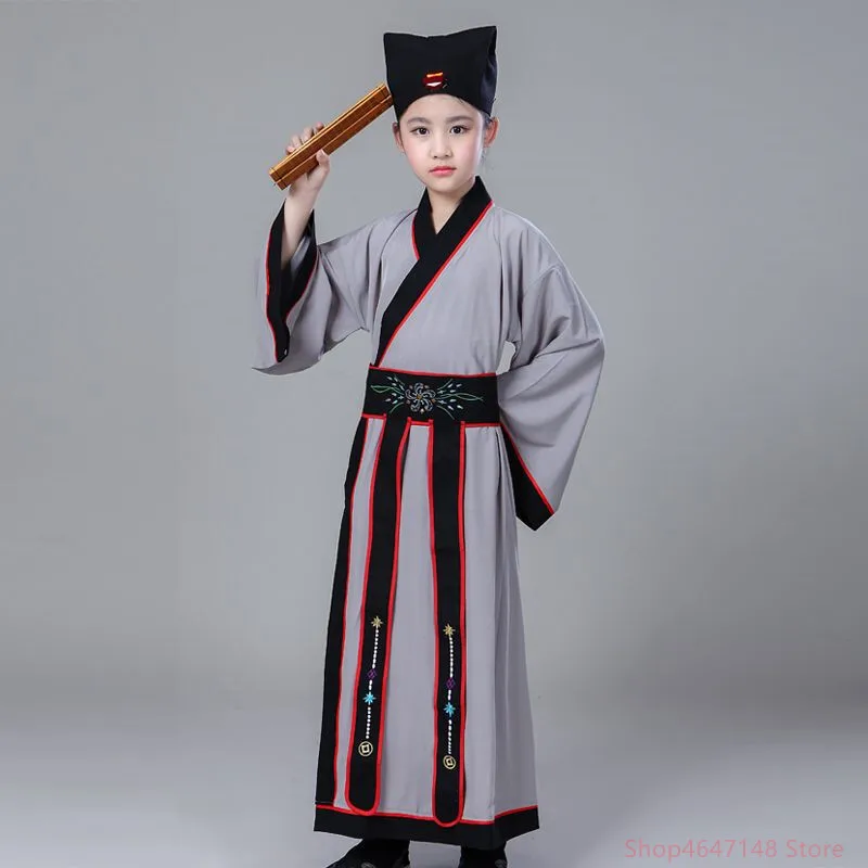 Stage Baby Hanfu Dress Set Kids Cosplay Children Ancient Costume Outfit Girl Boy dress Chinese Traditional Clothes