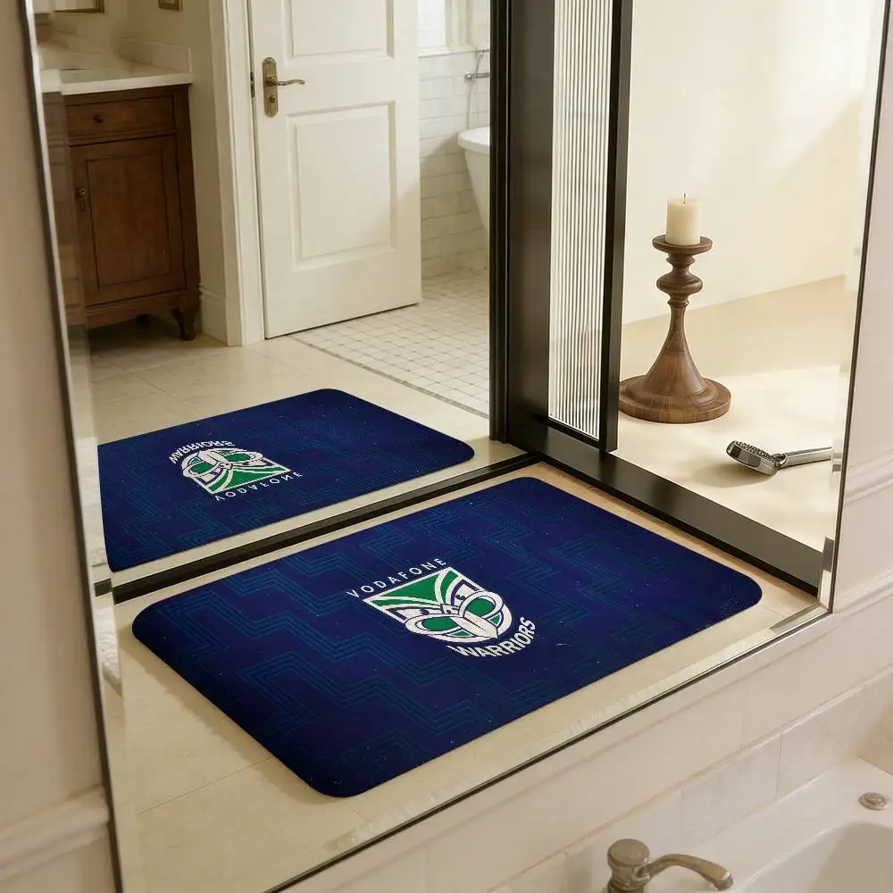 New ZealandS Auckland Warriors Hallway Carpet Non-Slip Laundry Room Mat Laundry Decor Balcony Child  Room Bedside Area Rugs