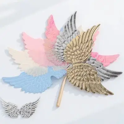 

12pcs Angel Wings Applique Patches Miniature Wing Decor For Diy Crafts Christmas Bag Suitcase Pillowcase Curtain Small Craft