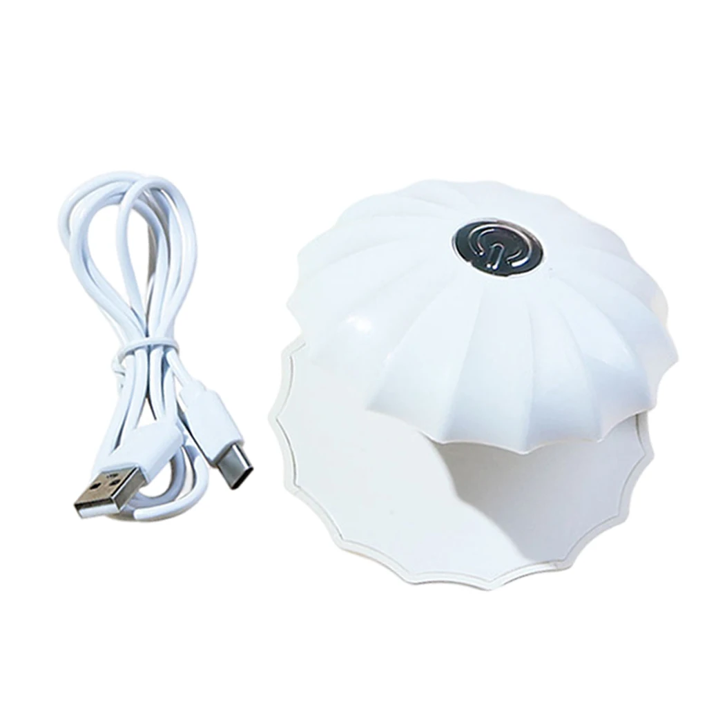 -Drying Nail Curing Lamp USB Shell Shape Personal Use Compact DIY for Lightweight