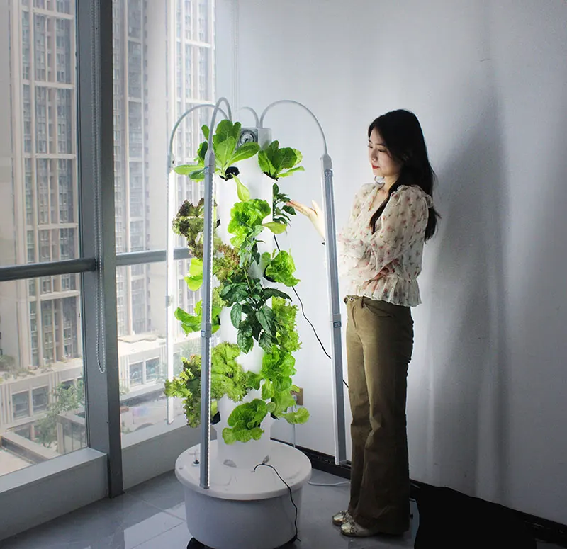

5 Gallon Vertical Tower Garden Indoor Automatic Hydroponic System Hydroponics Towers For Home Use