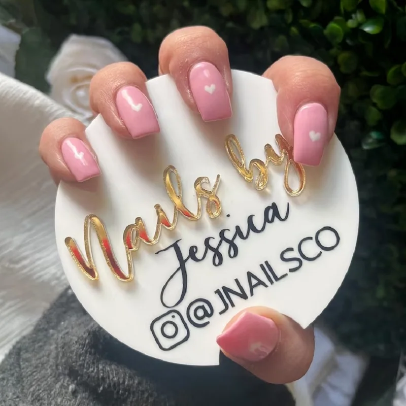 Nail technician, beauty salon prop, nailfie disc,beauty room,business logo,social media picture prop,Personalised logo branding