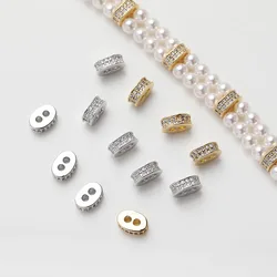 4PCS Double Pearl Chain Butterfly Connectors Fixation for Jewelry Making Necklace Findings DIY 14k Gold Plated Accessory 5.5*8mm
