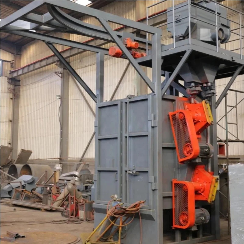 Hook Type Shot Blasting Machine CE Certified with Free Design Solution and Fast Delivery Double Hook Shot Blasting Machine