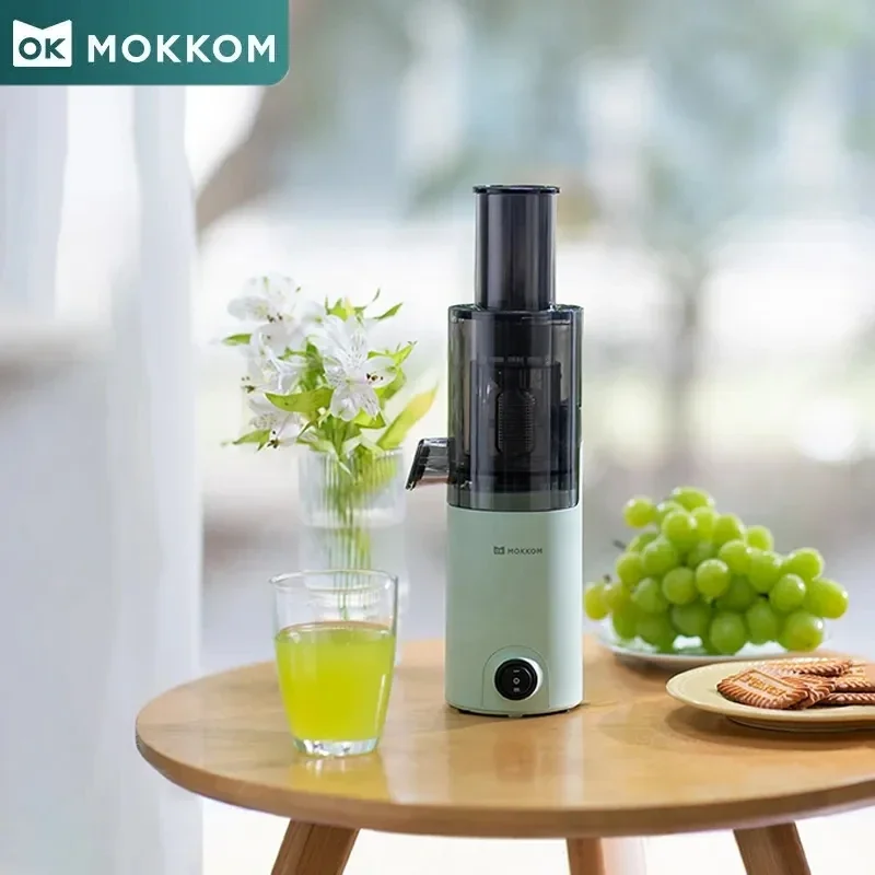 Mokkom-Mini exprimidor lento para el hogar, completamente automático, pequeño, multifuncional, separación de jugo de residuos, M