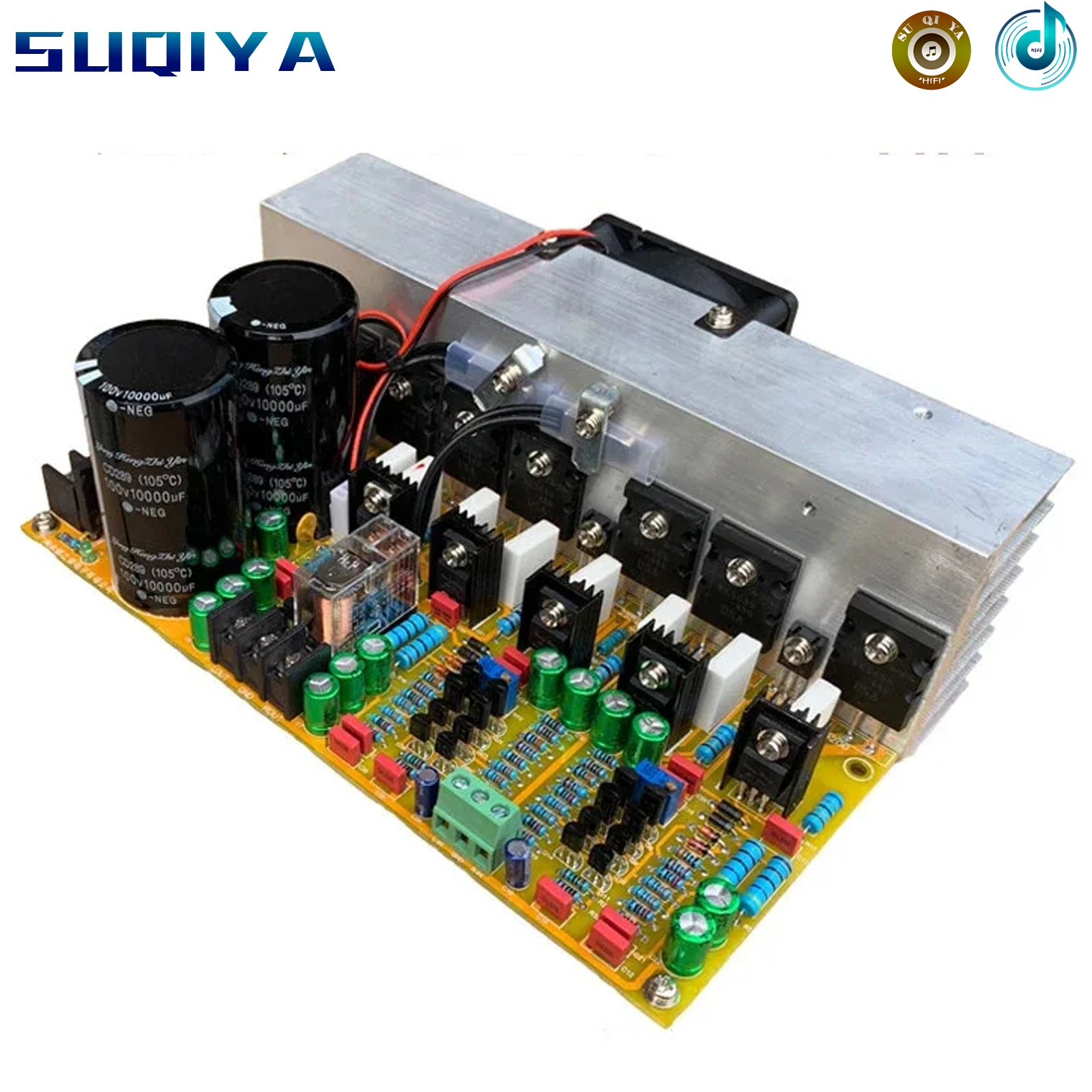 

300w * 2 2-channel Stereo Power Amplifier Board Toshiba Transistor 5200 1943 High Power HIFI Class AB Audio Amplifier