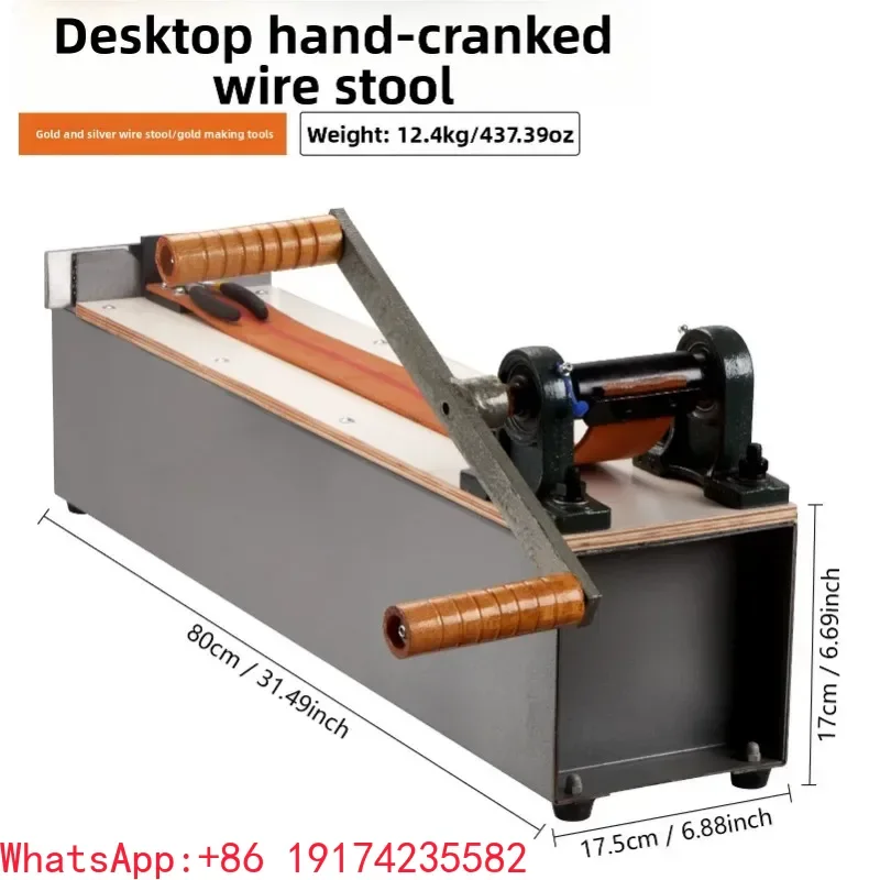 Desktop Small Manual Wire Drawing Bench Jewelry Wire Making Forming Machine Jewellery Tools Gold Silver Wire Pulling Draw Bench