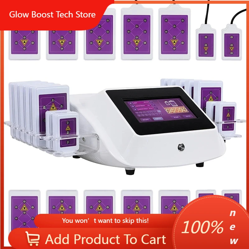 

GBMáquina láser profesional para reducción de grasa, equipo de belleza anticelulitis, adelgazante, pérdida de peso corporal, 14