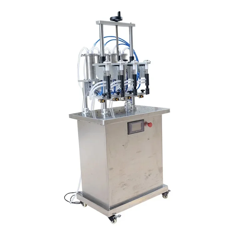 Vinegar Vodka Distillery Line Viscous Liquid Filler Viscosity Virgin Coconut Oil Filling Machine