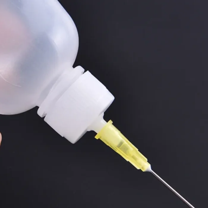 3pcs 50ml Transparent Polyethylene Needle Dispenser Dispensing Bottle For Rosin Solder Flux Paste + 3 Needles Tools