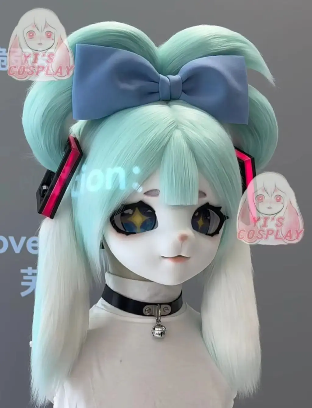 

Yis cosplay Custom Furry head Kigurumi Head Cosplay Kemono Fursuit Handmade Headsets Beast Customized Fursuit Kemono Head
