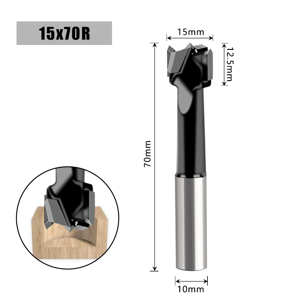 10mm Shank Diameter Woodworking Machine Row Drill Forward Turn Reverse Alloy Woodworking Bit Openers 3-in-1 Hinge Tungsten Steel