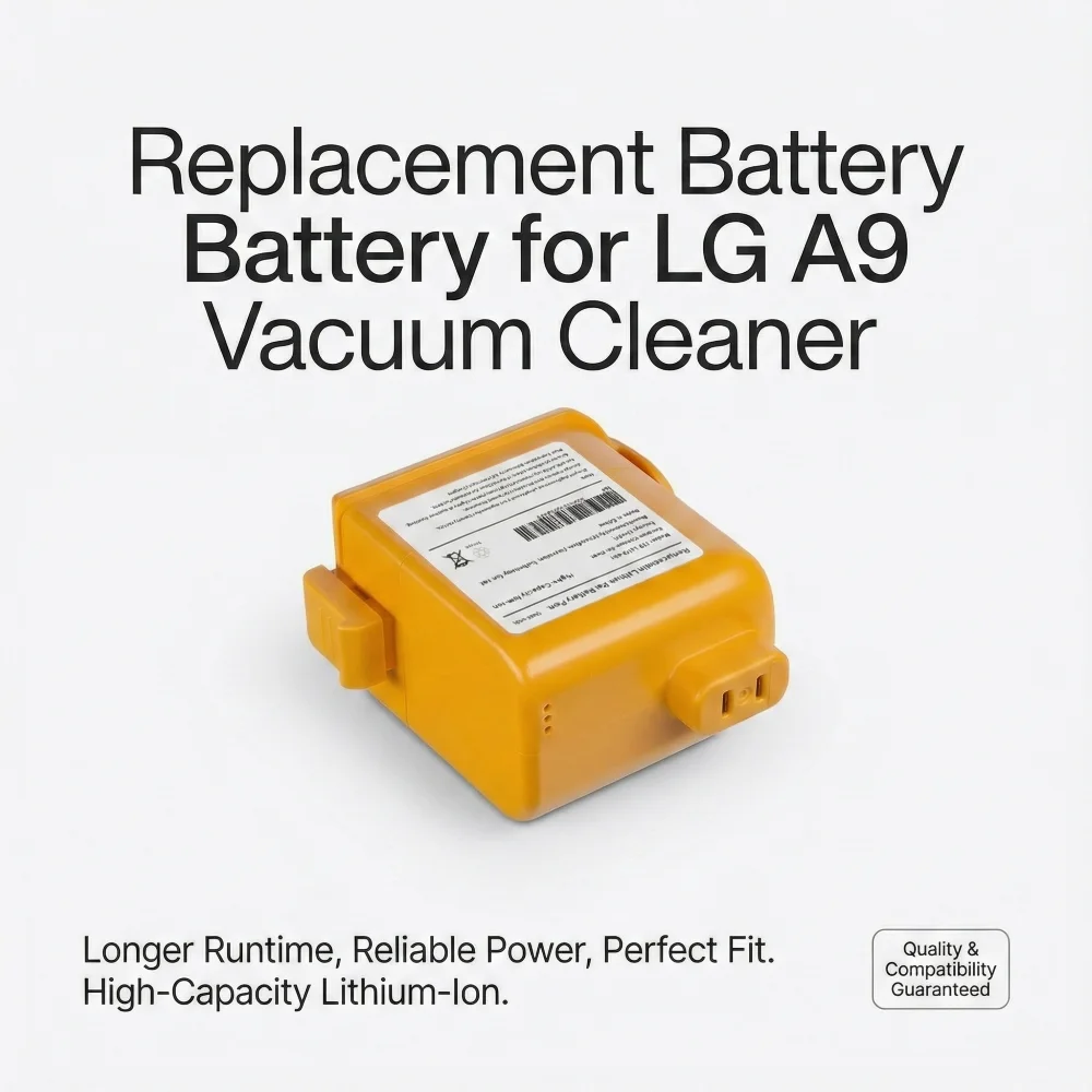 

Upgraded 5000mAh Battery for LG CordZero A9 Kompressor A9K-PRO A9T-ULTRA A916 Vacuum Replacement 25.55V Li-ion Powerful Pack