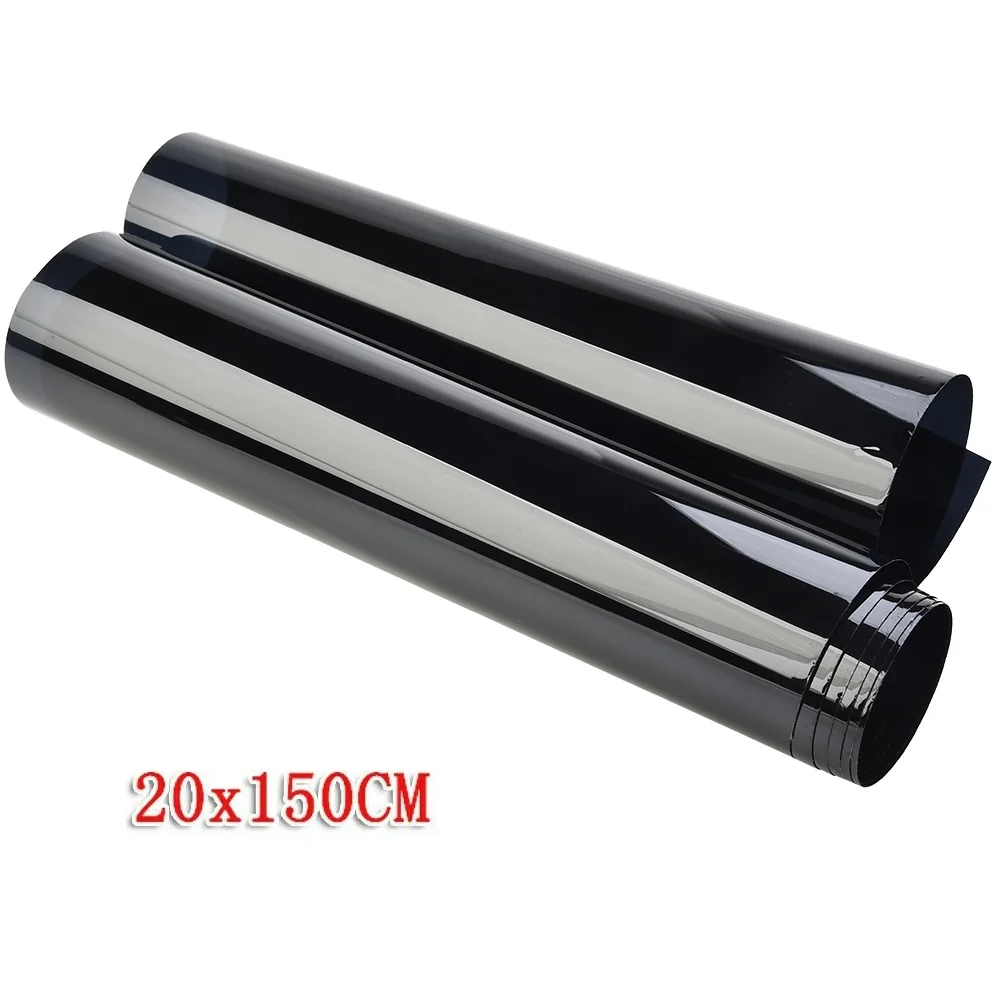 Car 5%VL Sun Visor Strip Tint Film Front Glass Windshield Anti-UV Shade Decal 20*150cm Solar UV Protector Sticker Films