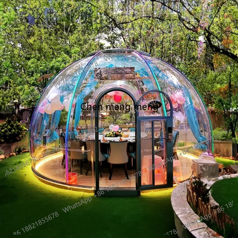 

Bubble Tent Transparent Starry Sky Igloo Dome for Camping Waterproof PC Material Perfect for Family Adventures&Stargazing Nights