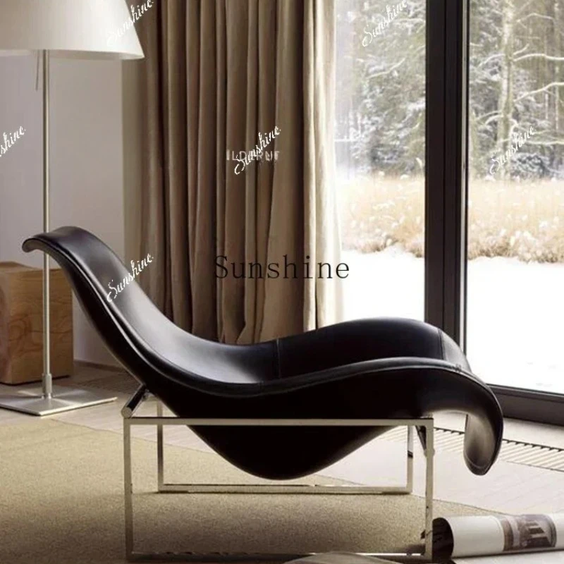 

High-end recliner Nordic fiberglass duck tongue reception art leisure special-shaped sofa chairP FT