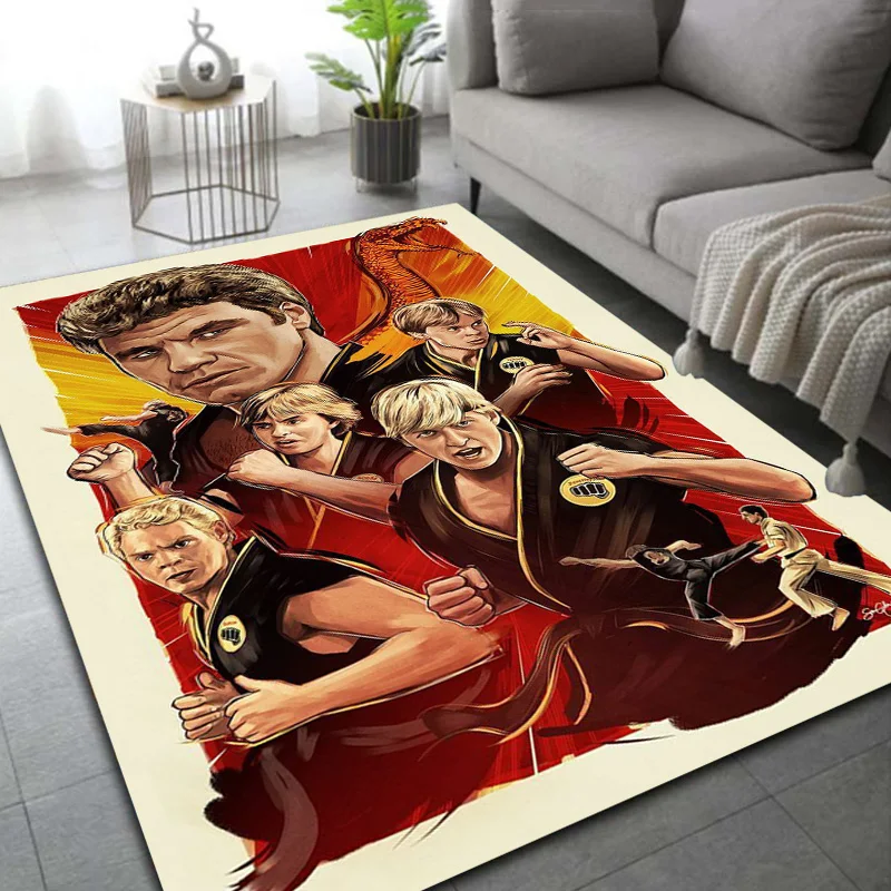 

15 size cobra-kai Pattern Carpet for Living Room Door Mat Home Floor Landscape Kitchen Bathroom Bedroom Non-slip Carpet Deco