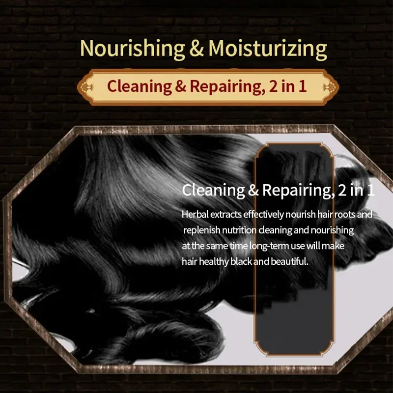 4 قطعة 300 مللي Polygonum Multiflorum شامبو العشبية الأبيض إلى الأسود شامبو النبات العناية بالشعر ترطيب التغذية التالفة إصلاح