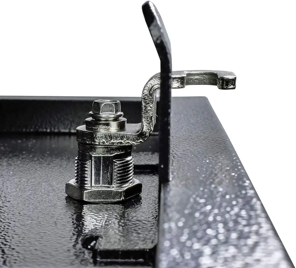 7506 صندوق بريد أمان بقفل Curbside لمدير البريد، أسود، كبير