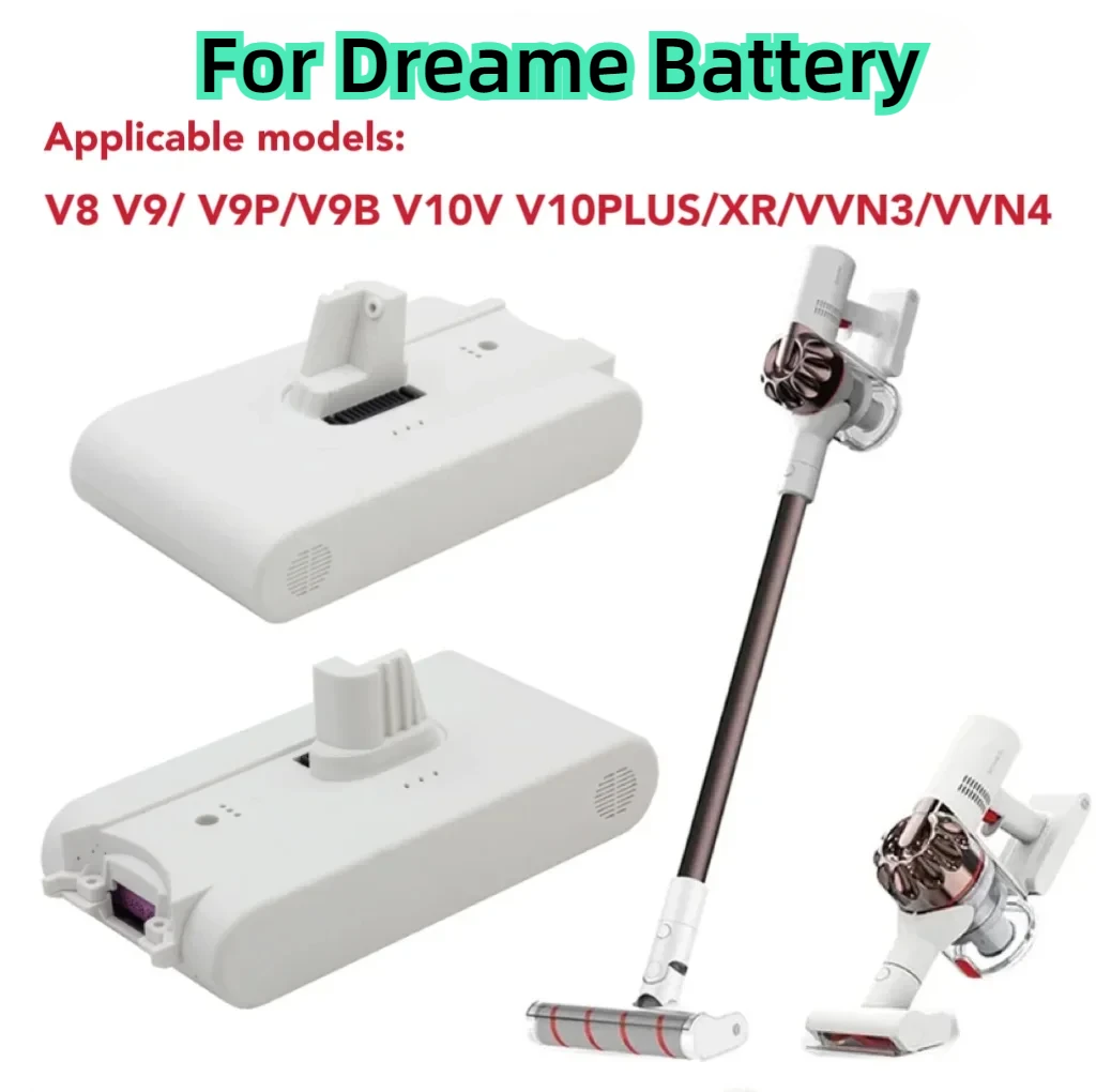 

New V9 V10 Lithium Battery for Dreame V8 V9B V10 V9P XR VVN3 VVN4 Handheld Cordless Vacuum Cleaner Parts Replacement Battery