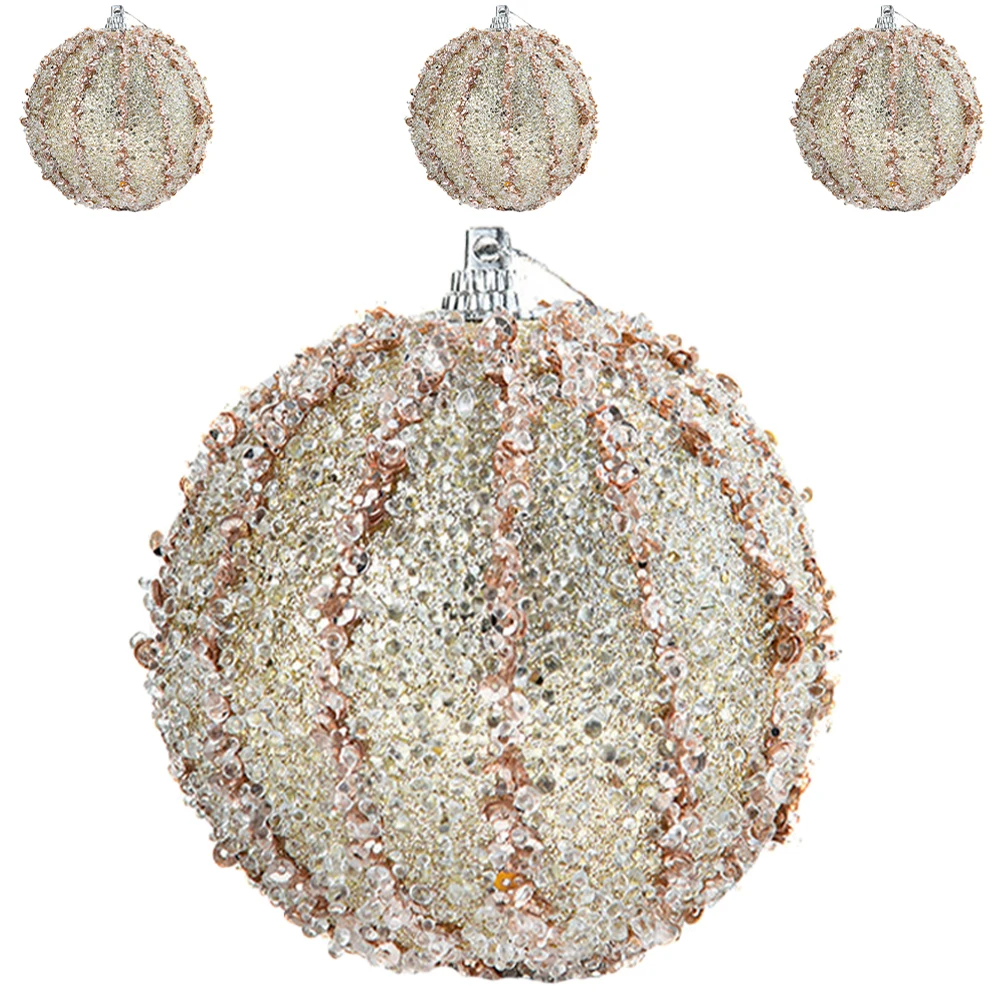 

4Pcs Christmas Tree Balls Hanging Ornaments Decorative Xmas Balls Pendants for Xmas Party Home Decor Christmas Tree Ornaments