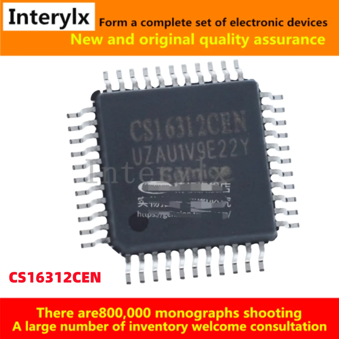 1Pcs/Lot Original spot CS16312CEN CS16312 package QFP-44 display driver IC chip