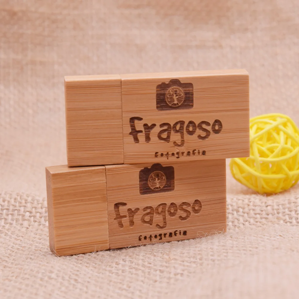 Unidad Flash USB creativa de madera, Pendrive con logotipo personalizado gratis, 32GB, 16GB, regalo de boda, 30 unidades por lote