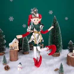 Holiday Decoration Dolls Tabletop Decoration Christmas Dolls Table Setting Party Decoration Cute Christmas Elf Artificial