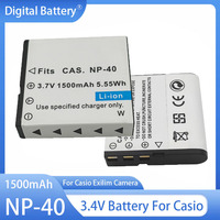 NP-40 Rechargeable Li-ion Battery 1500mAh Battery Pack For Casio Exilim EX-Z600 EX-Z750 Z1000 Z1050 Z1080 P505 P600 P700 Camera